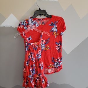 Mommy and me matching outfit t-shirt and dress